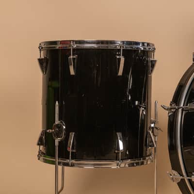 Vintage Yamaha 5000 Jet Black Drum Set 16x24 10x12 and 16x16 image 3