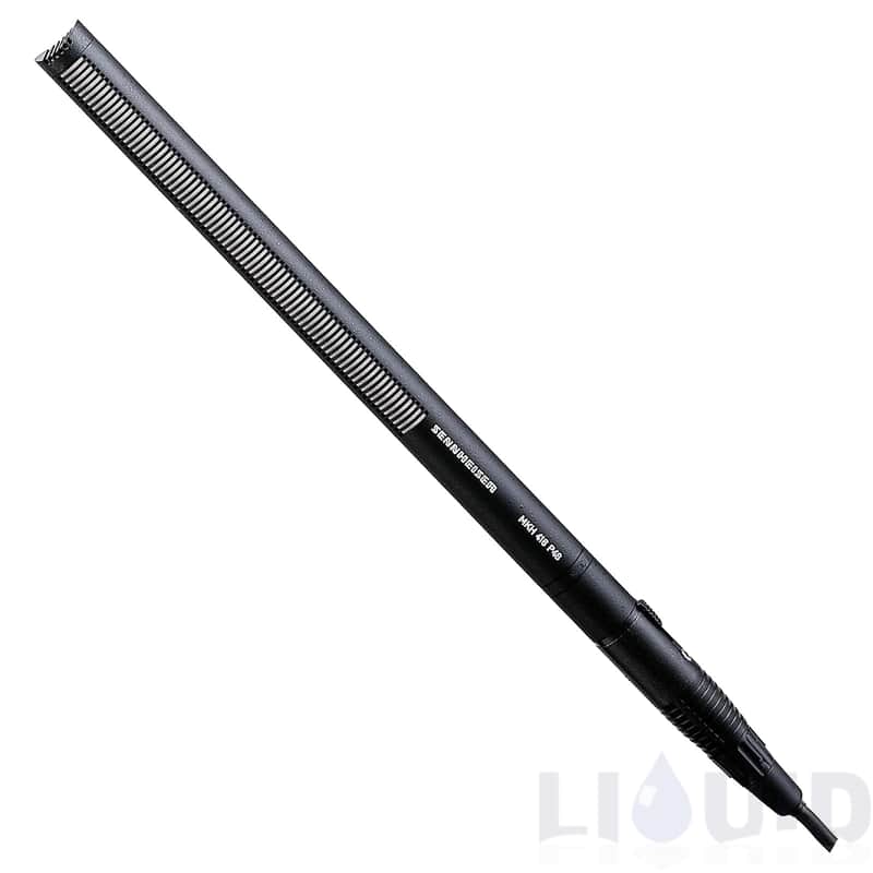 SENNHEISER Wired Professional MKH 416-P48U3 Short Shotgun Interference Tube Microphone,Black image 1