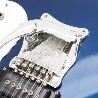 1966 Mosrite The Ventures Model XII 12-String Vintage Electric Solidbody Guitar – ’66 Post Vibramute in Original Dark Ink Blue Metallic w/ Orig. Hard Case (T193) image 14