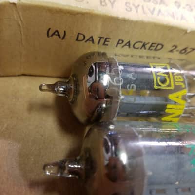 Sylvania ONE (1) 5965 dual triode tNOS AT1000 TESTED Vacuum Tube triple mica 12AV7 1961-1975 image 4