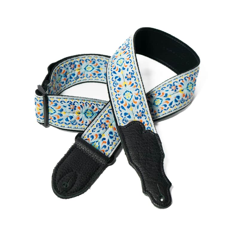 Mint Franklin Strap 2" Retro Folk Guitar Strap (Light Blue) image 1
