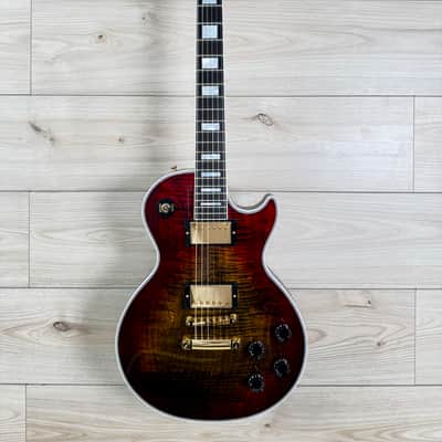 Gibson Custom Les Paul Axcess Custom Figured Top Electric Guitar - Bengal Burst #2116 image 2