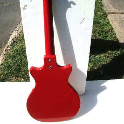 Valco Tosca Guitar, 1960's, Red Finish, Kluson Tuners, Kay Case image 9