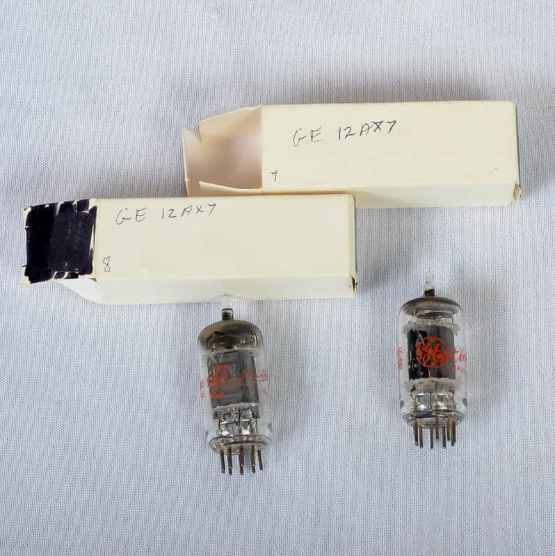 GE 12AX7 Pair - Tested - USA image 1
