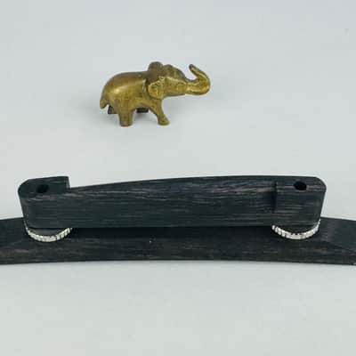 Ebony 6-String Archtop Guitar Bridge, - Ebony