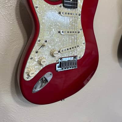 Fender American Standard Stratocaster Left-Handed with Rosewood Fretboard 1990 - 1993 - Frost Red image 5