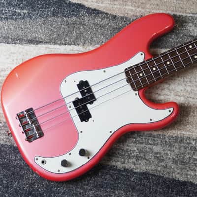 1985 Fender Precision Bass ‘62 Vintage Reissue PB62-55 Metallic Pink Japan MIJ Fujigen image 3