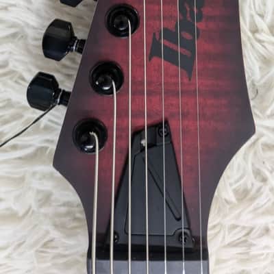 Mint Ibanez RGD721FAWUF 7-String Electric Guitar, Stained Wine Red Burst Flat image 5