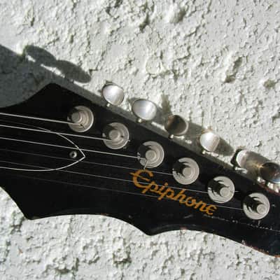 Gibson Epiphone Wilshire Guitar, 1965, Rare Red Fox Finish, 2 Mini HB Pickups. Case, All Original image 3
