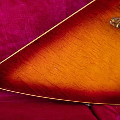 Gibson The Explorer CMT with TP-6 Tailpiece and Bound Curly Maple Top 1982 Cherry Sunburst image 3