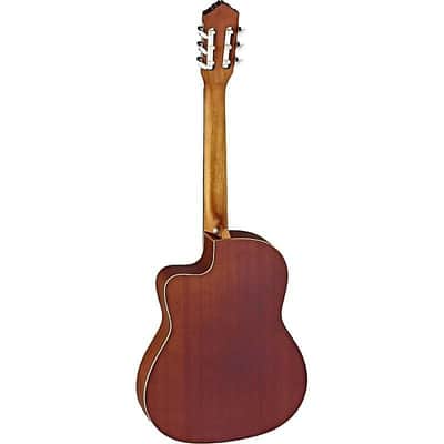 Ortega Guitars RCE125SN Family Series Slim Neck & Thinline Body Nylon String Guitar w/ Gig Bag image 2