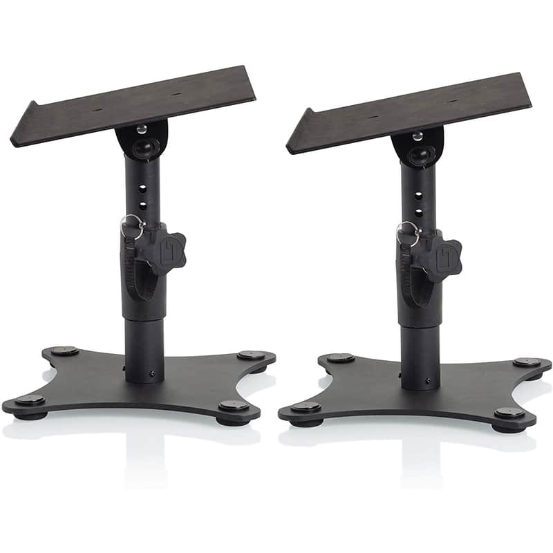 Gator GFW-SPKSTMNDSK Adjustable Desktop Studio Monitor Stands (Pair) image 1