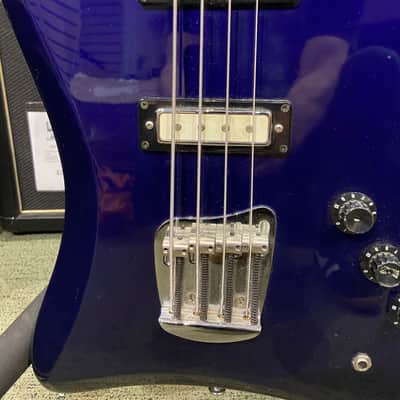 DEARMOND BY GUILD JET-STAR 80'S BASS GUITAR, BLUE, MADE IN KOREA, USED image 5