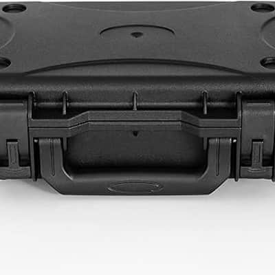 Wireless Microphone Case, Hard Carrying Case with Customizable Foam, Portable Storage Case, IP67 Waterproof Anti-fall Box, Equipment Protector Case for Travel Outing, 11.6"x8.1"x4", Black image 7