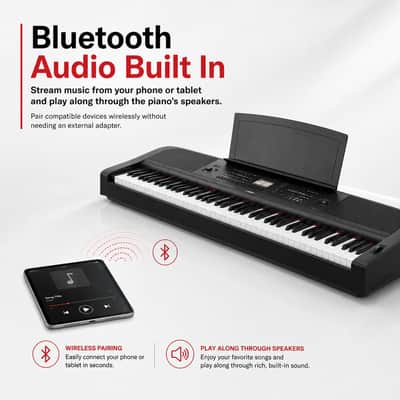 Yamaha DGX670 88-Key Portable Grand Piano Bundle (Black) image 5