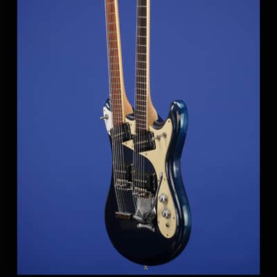 Mosrite Joe Maphis Model Double-Neck 6/12 String 1966 Ink Blue image 10