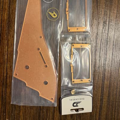 Duesenberg Gold Sparkle Pickguard and Gold Pickup Rings image 1