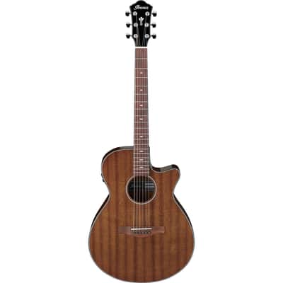 Ibanez AEG62 Acoustic Electric Guitar, Walnut Fretboard, Natural Mahogany High Gloss image 6