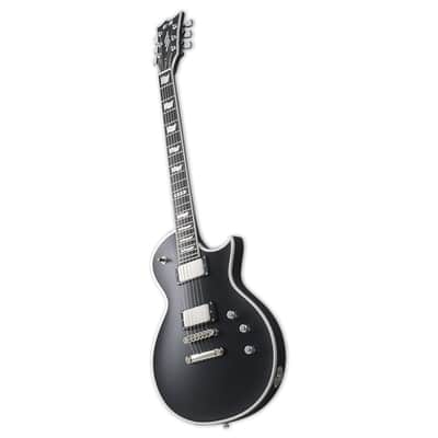 ESP E-II ECBB Eclipse Electric Guitar with Case, Satin Black Bild 3