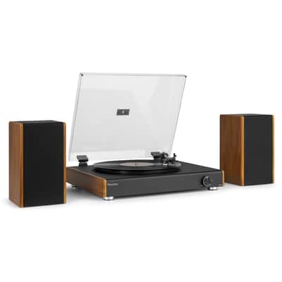 AUDIZIO RP335 Vintage Record Player with speakers Wood image 2