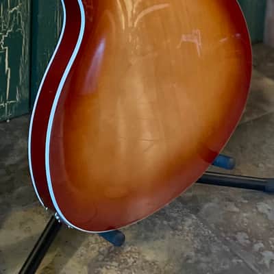 Squier Affinity Starcaster Deluxe HH Semi-Hollow Electric Guitar Sienna Sunburst image 14