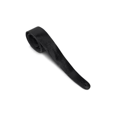 Martin Vintage Leather Guitar Strap, Aged Look, Black - 18A0064 (STR-0064) image 2