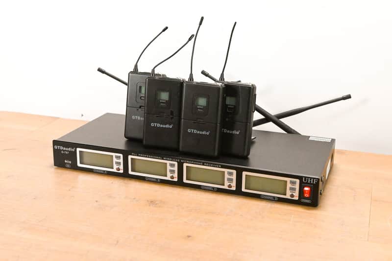 GTD Audio G-787 PLL Pro Wireless Mic Receiver w/ 4 Beltpacks (NO PSU) CG010YA image 1