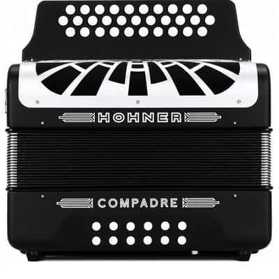 Hohner Compadre EAD (MI) Button Accordion Black image 3