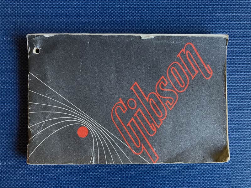 Vintage 1960's Gibson Guitar Hang Tag-Owners Manual Original Vintage Case Candy image 1