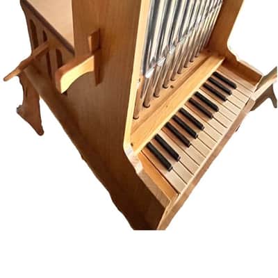 Medieval/Renaissance style Portative Organ two chromatic octaves. image 6