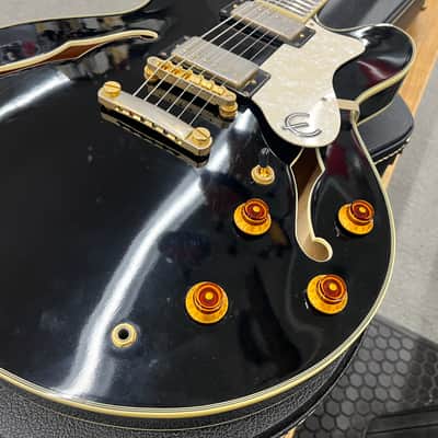 Epiphone John Lee Hooker Signature Boogie Man Sheraton 2001 - Ebony w/ Epiphone Case image 5