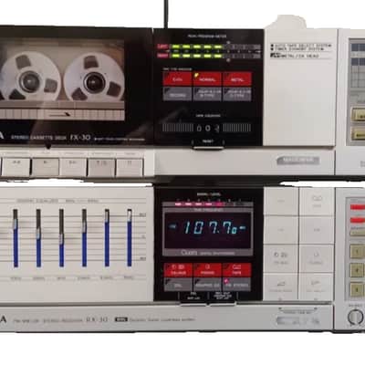 AIWA RX-30 Stereo Receiver + FX-30 Stereo Cassette Deck Rare Vintage Set Japan image 1