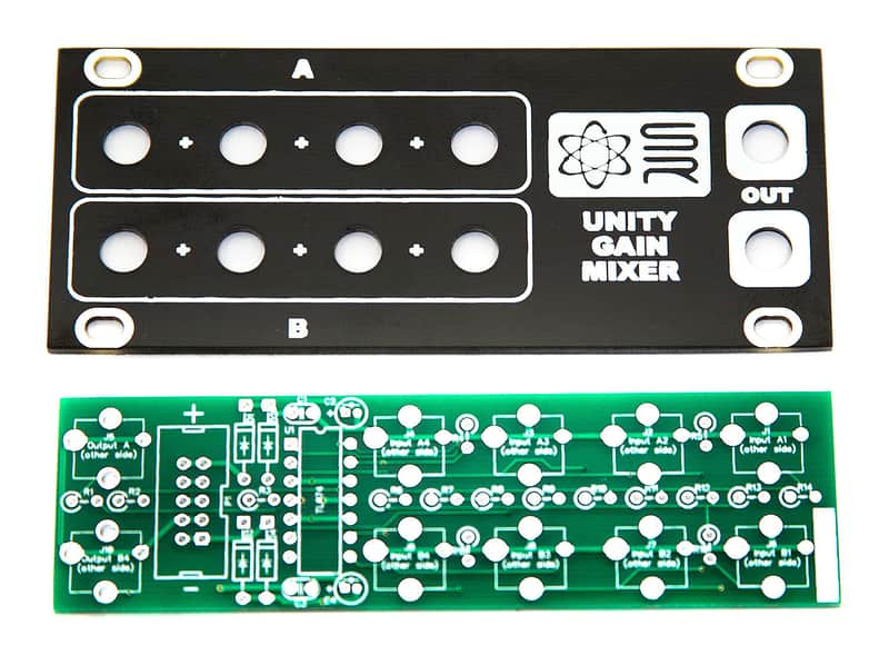 Synthrotek 1U Unity Gain Mixer PCB and Panel image 1