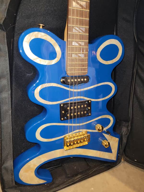 Unique 2008 Blue Electric Guitar image 1