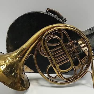 Continental Colonial Single French Horn, with case, Good playing condition, USA image 2