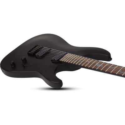 Schecter Damien-6 Electric Guitar - Satin Black image 6