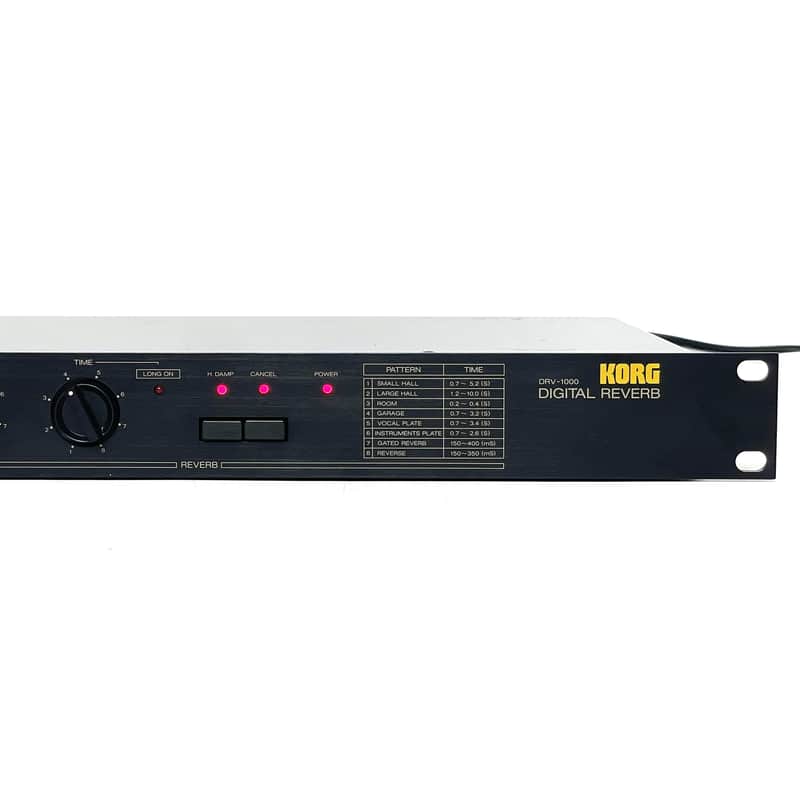 Korg DRV-1000 1980s Rack Reverb Effects Made in Japan Worldwide