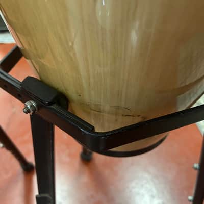 Latin Percussion LPA647-AW Aspire Series 11/12" Conga Set with Stand, Black Hardware 2010s - Natural image 5