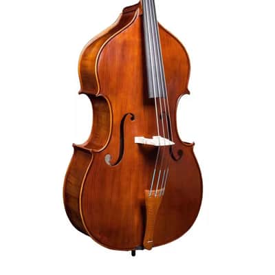 Hand - Carved Upright double bass Solid Maple back,Spruce wood top 3/4,Good Sound image 3