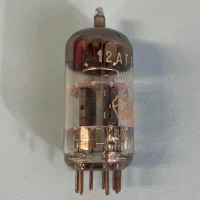 1963 Amperex 12AT7 ECC81 Vintage Bugle Boy Tk2 Suresnes France Preamp Tube! T105 image 5