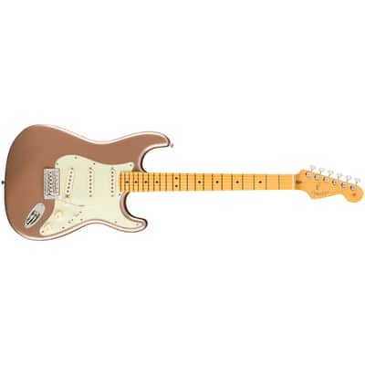American Professional Classic Stratocaster MN Faded Firemist Gold + Housse Fender image 3