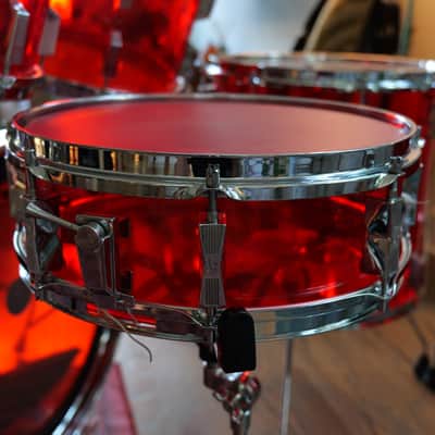 1979 Sonor Acryl Champion 6-Piece Drum Kit Red image 8