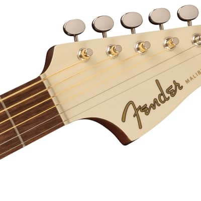 Fender Malibu Player, Walnut Fingerboard, Tortoiseshell Pickguard, Olympic White image 6