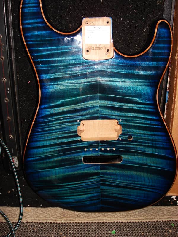 Warmoth Stratocaster 2013 Aqua Marine Dye/Trans Blue | Reverb