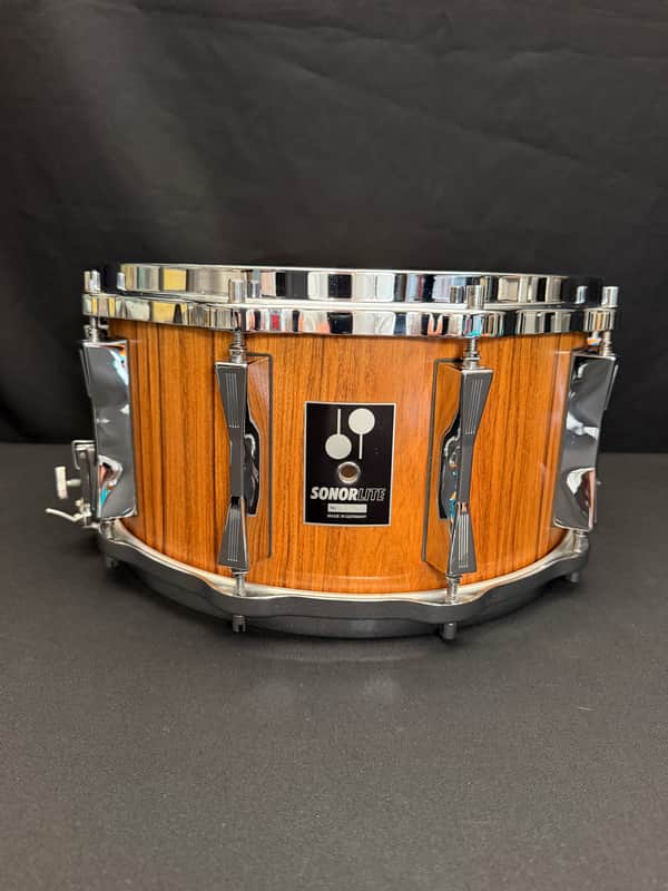 Sonor Lite LD547x Snare Drum 14" x 7,25" 1985 - Genuine Rosewood Veneer image 1
