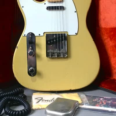 LEFTY! Vintage 1968 Fender Telecaster Guitar Maple Cap Neck Blonde Nitro Light Swamp Ash Solid Body 7 lb HSC Rare image 2