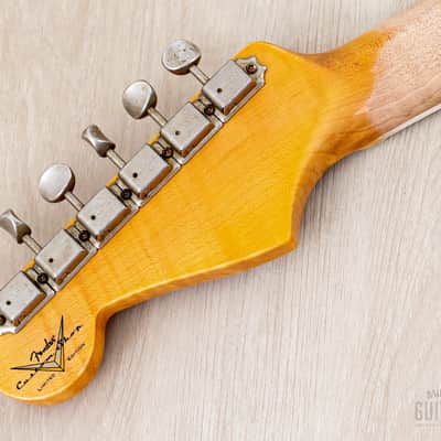 2022 Fender Custom Shop Limited Edition ‘65 Stratocaster Journeyman Relic Aged Blue Sparkle, Mint w/ Case, COA, Tags image 5