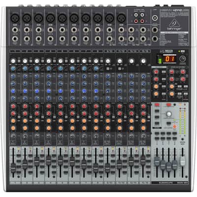 Behringer XENYX X2442USB Premium 24-Input 4/2-Bus Mixer with XENYX Mic Preamps and Compressors, Bundle with TAPH100 Studio Monitor Headphones and 2x 25' XLR Microphone Cable image 2