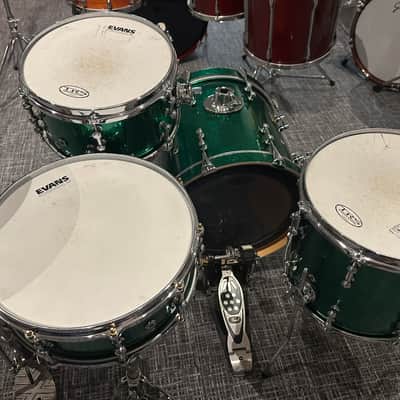 TRS Custom Drums BOP Kit in Green Sparkle Lacquer image 2
