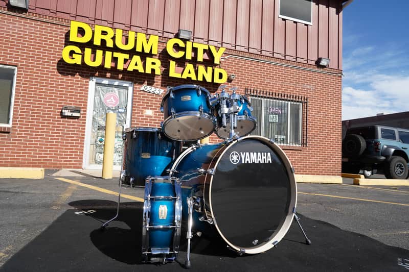 Yamaha Stage Custom Series - Deep Blue Sunburst Lacquer - 5pc Birch 22'' Shell Pack image 1